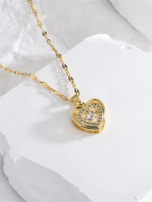 "Heart Charm Necklace"