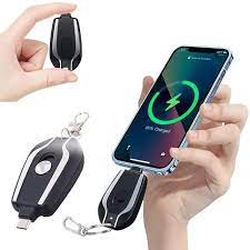 "Keychain Emergency Power Bank with Lightning"